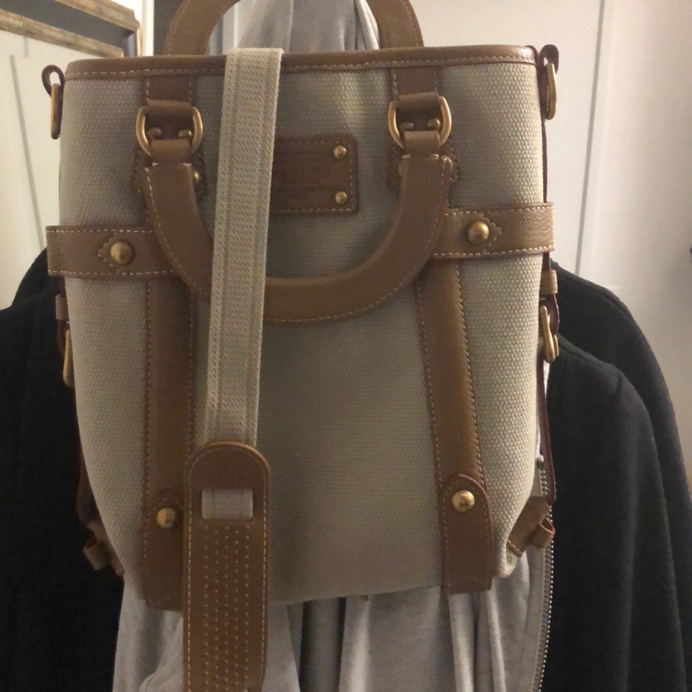 Louis Vuitton canvas and leather bag